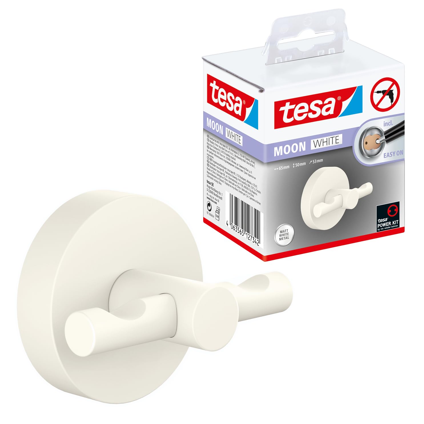 tesa-moon-white-handtuchhaken-37-mm-x-37-mm-x-36-mm image 2