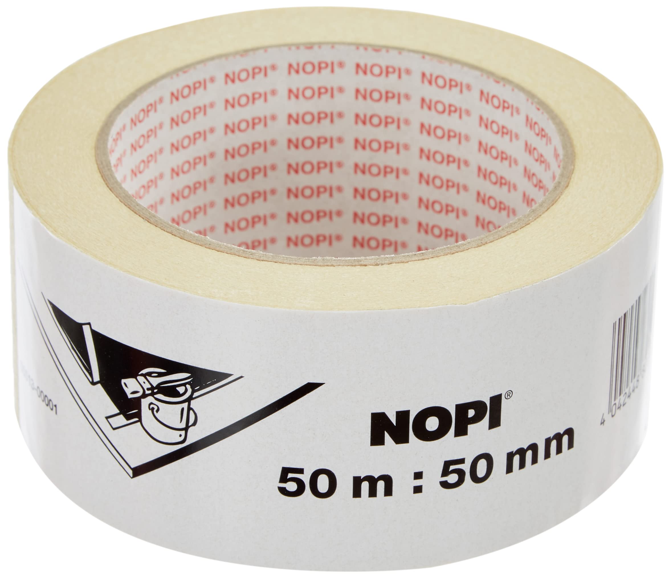 tesa-nopi-malerkrepp-malerband-rolle-2-hellbeige-50-m-x-50-mm image 1