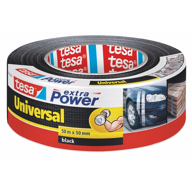 tesa-extra-power-universal-gewebeband-50-m-x-50-mm-schwarz image 1