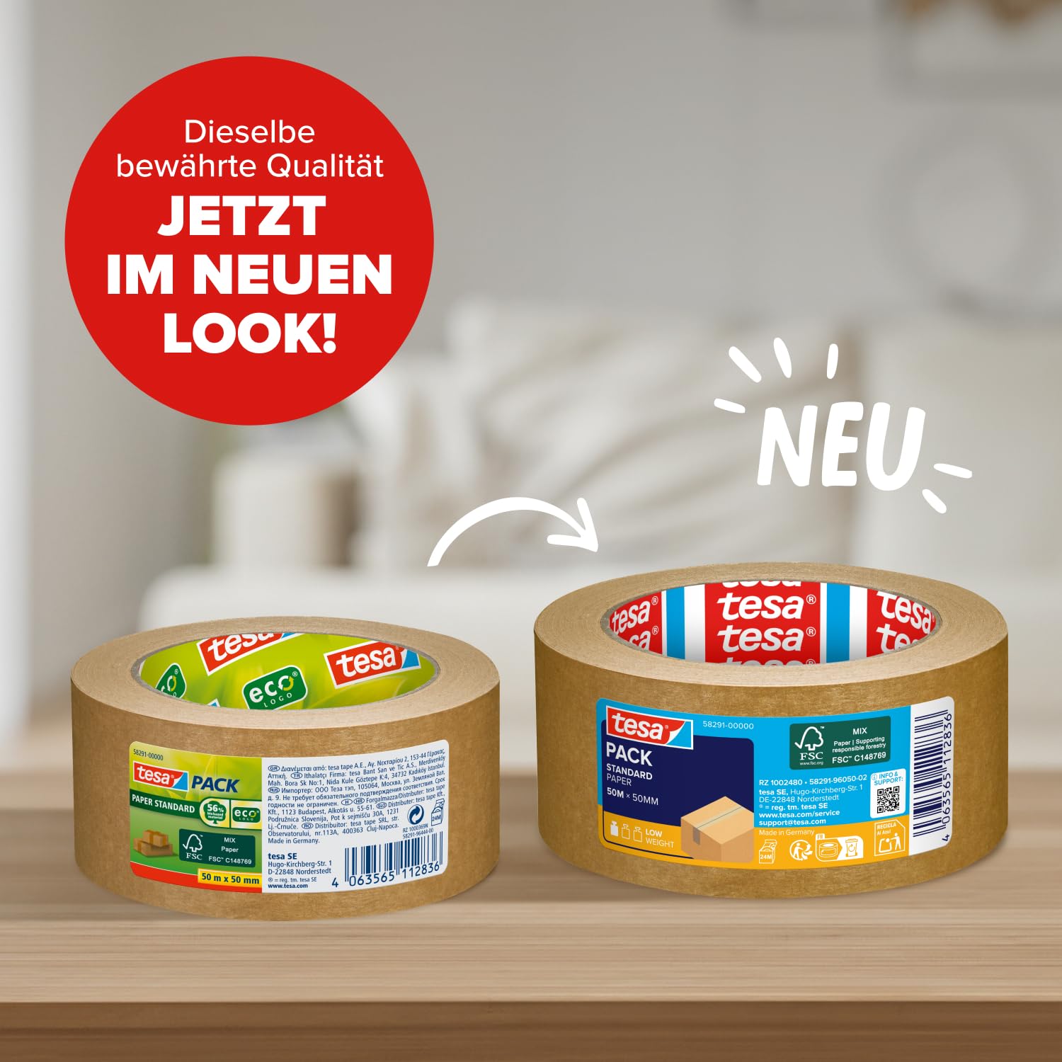 tesa-tesapack-standard-paper-papierklebeband-50-m-x-50-mm-braun image 2