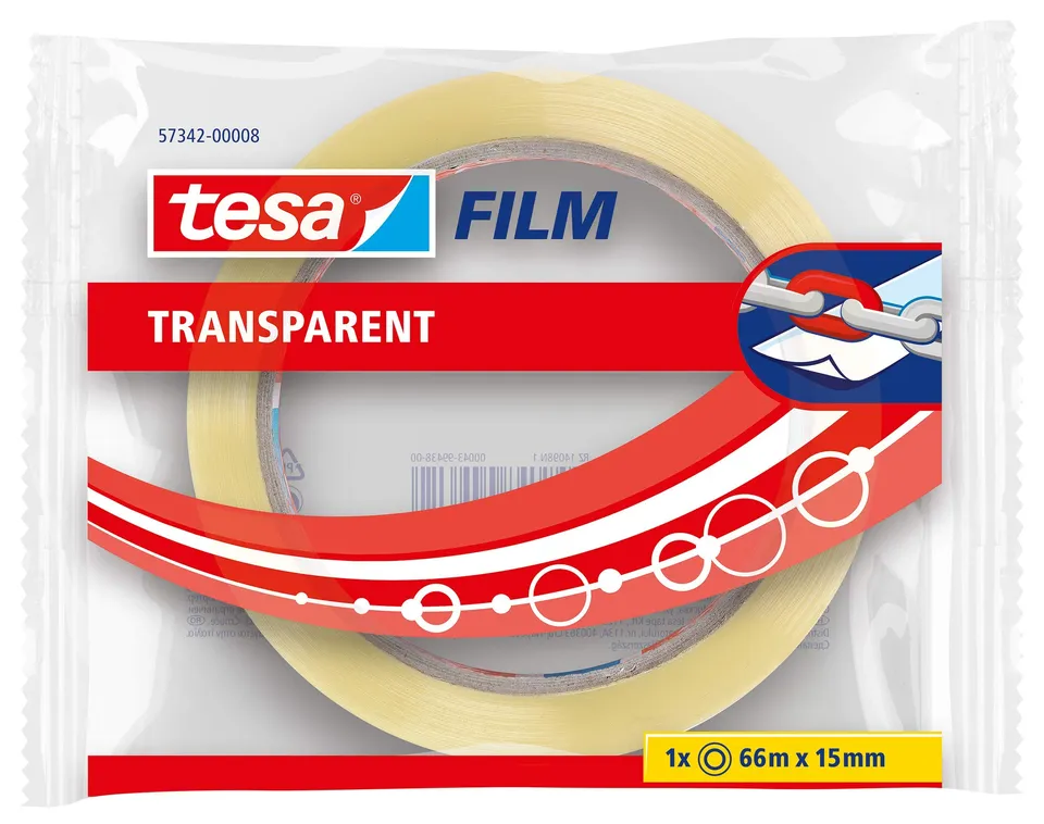 tesa-tesafilm-transparent-klebeband-66-m-x-15-mm image 1