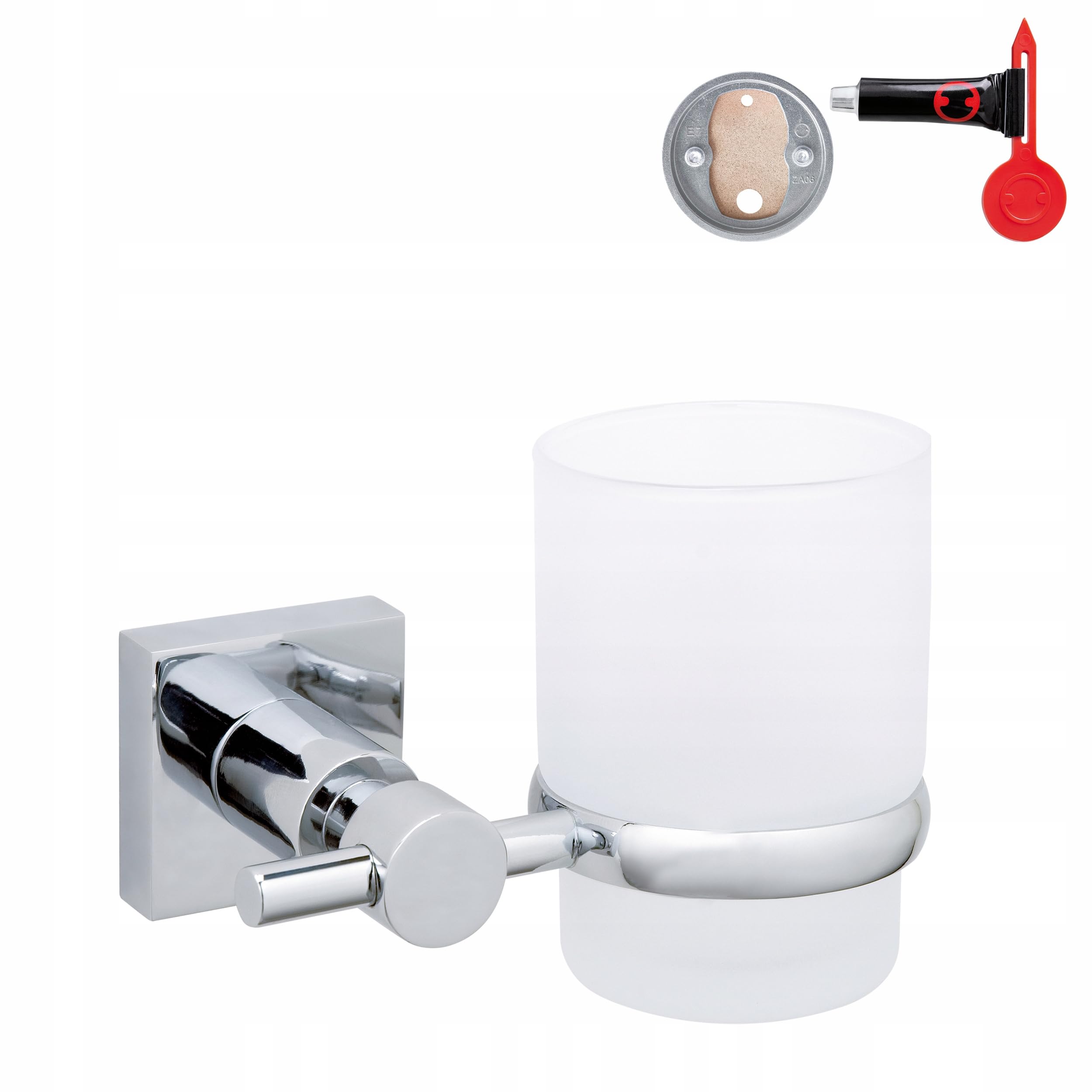 tesa-hukk-seifenspender-set-200-ml-verchromter-edelstahl-mit-satiniertem-glas image 8