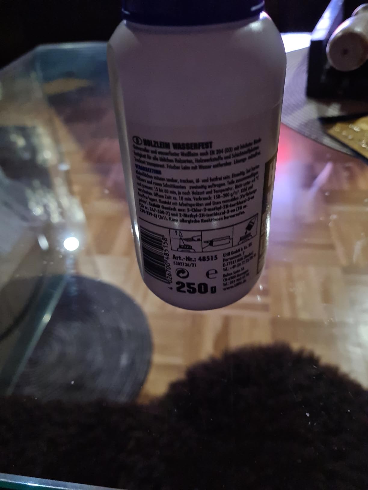 Hält gut, Eimer war angedellt