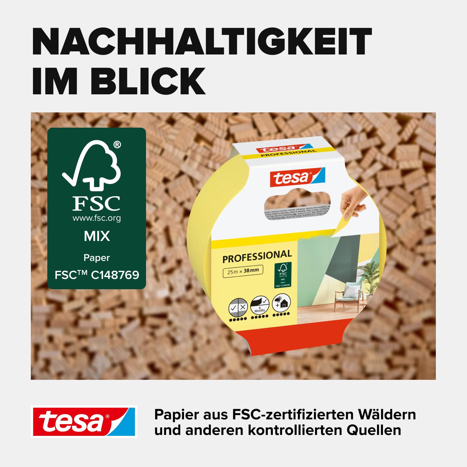 tesa-malerband-professional-malerkrepp-gelb-25-m-x-38-mm image 6