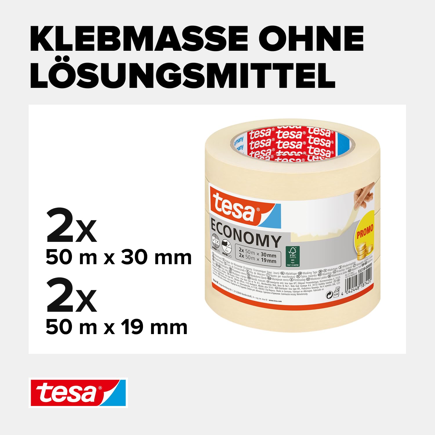 tesa-malerband-economy-abklebeband-4er-pack-2x-50-m-x-30-mm-2x-50-m-x-19-mm image 3