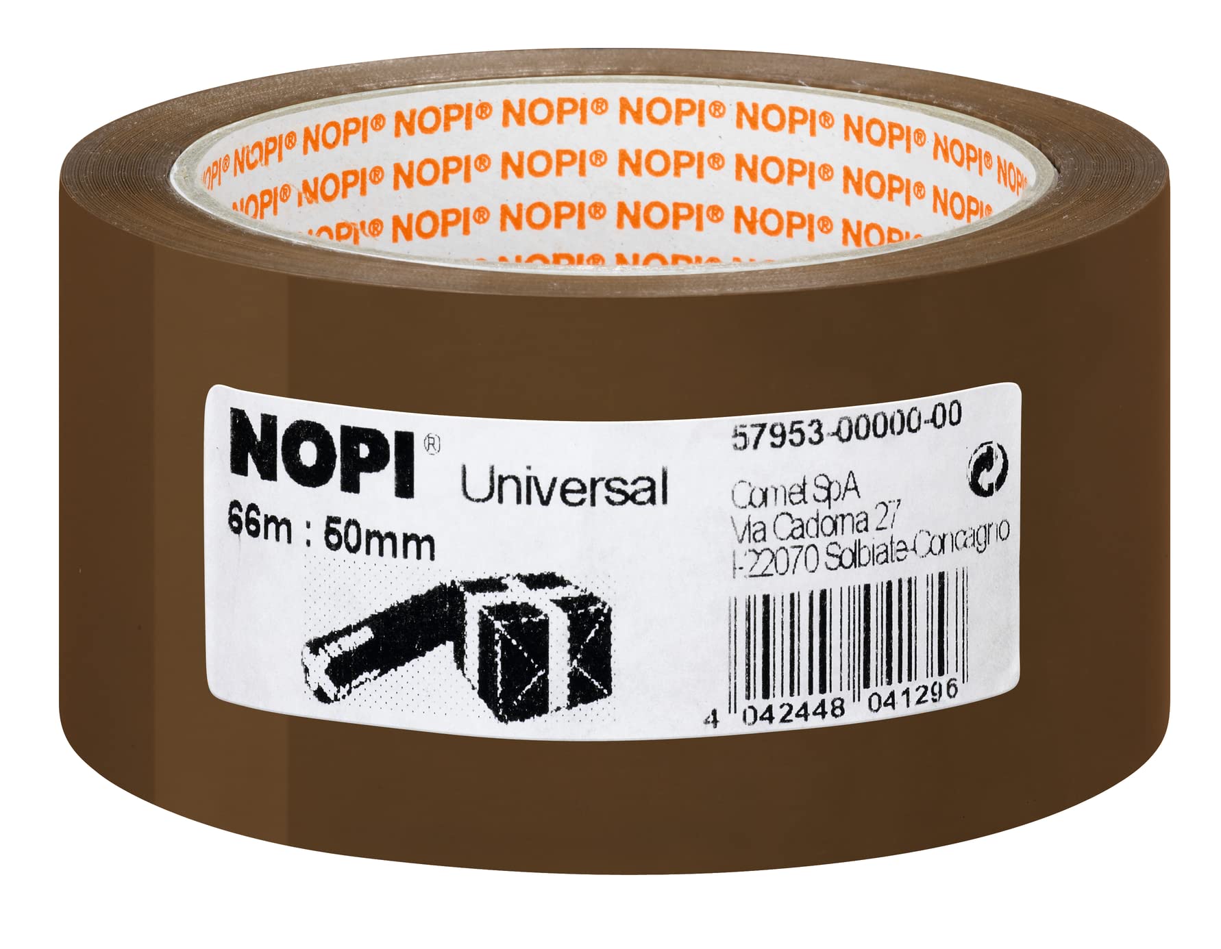 tesa-nopi-universal-packband-braun-50-mm-x-66-m-6er-pack image 2