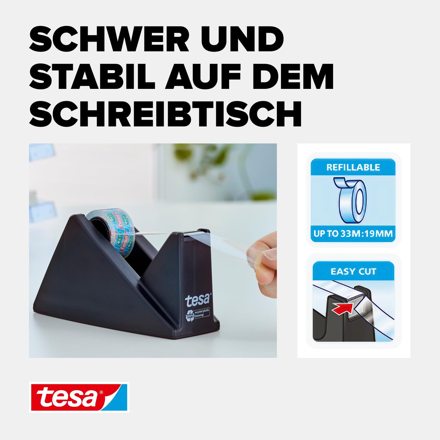 tesa-desk-dispenser-economy-recycled-tischabroller-inkl-tesafilm-clear-recycled image 5