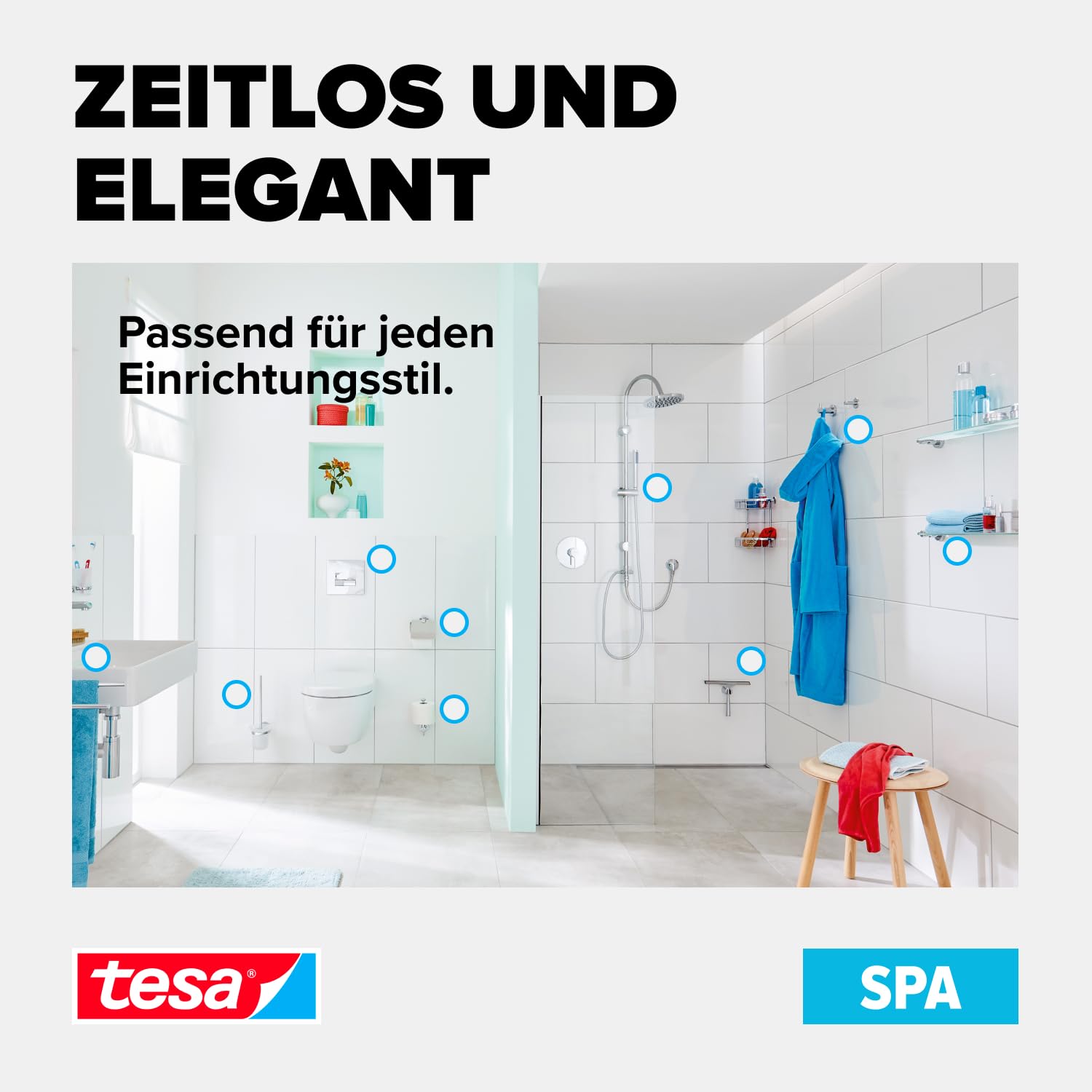 tesa-spaa-duschwischer-239-x-175-x-55-mm-mit-power-kit-klebebefestigung-ohne-boh image 6
