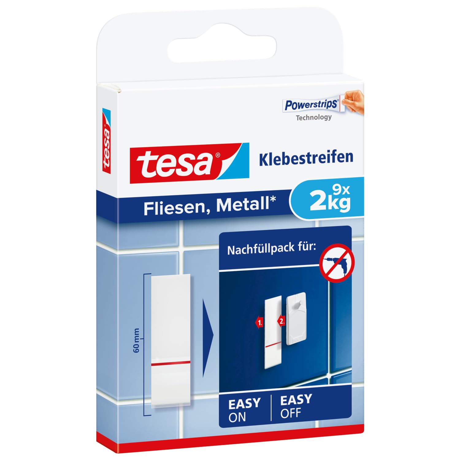 tesa-powerstrips-klebestreifen-f-r-fliesen-und-metall-2-kg-9-streifen image 1