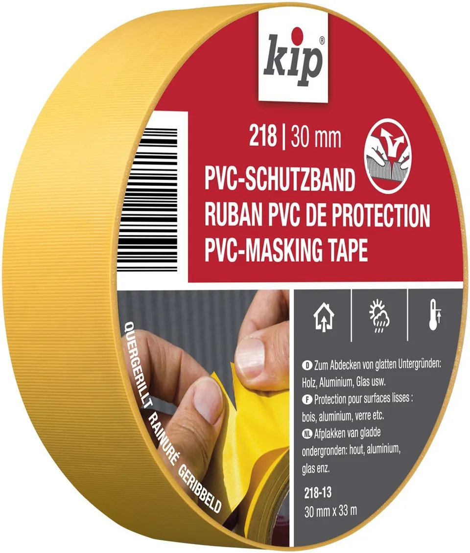 kip-pvc-schutzband-abklebeband-maler-gelb-30-mm-x-33-m image 1