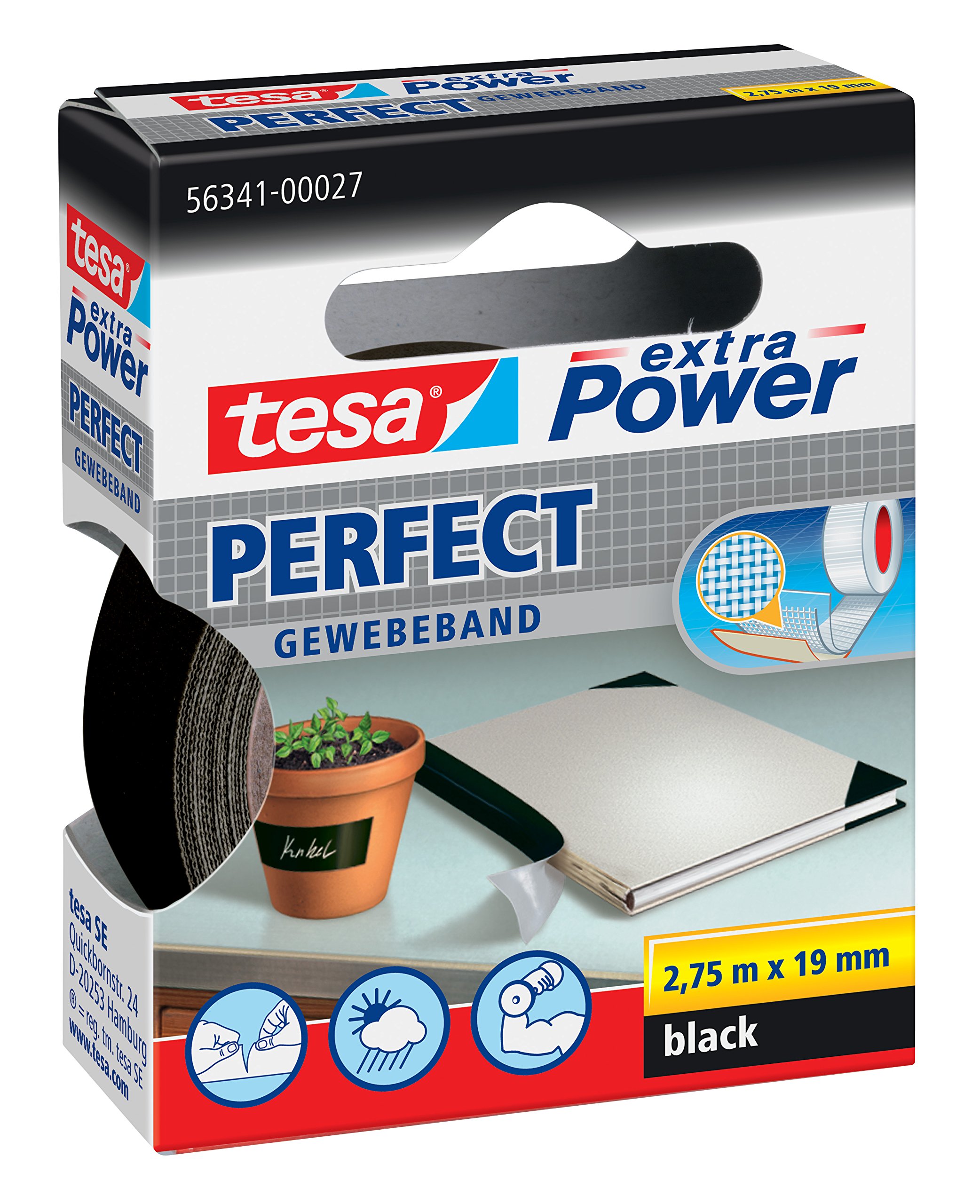 tesa-extra-power-perfect-gewebeband-3er-pack-3x-2-75-m-x-19-mm-schwarz image 2