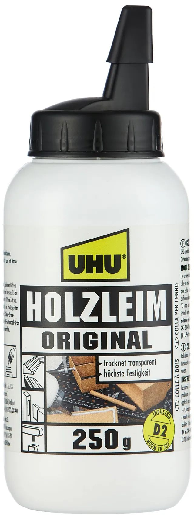 uhu-holzleim-original-holzleim-flasche-250-g-en-204-d2 image 1
