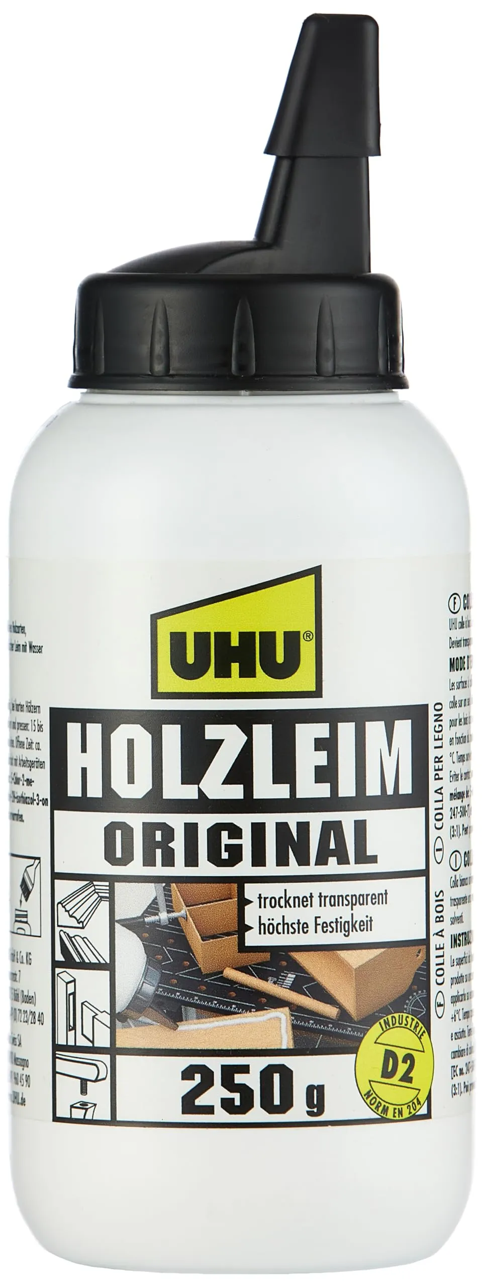 uhu-holzleim-original-holzleim-flasche-250-g-en-204-d2 image 1