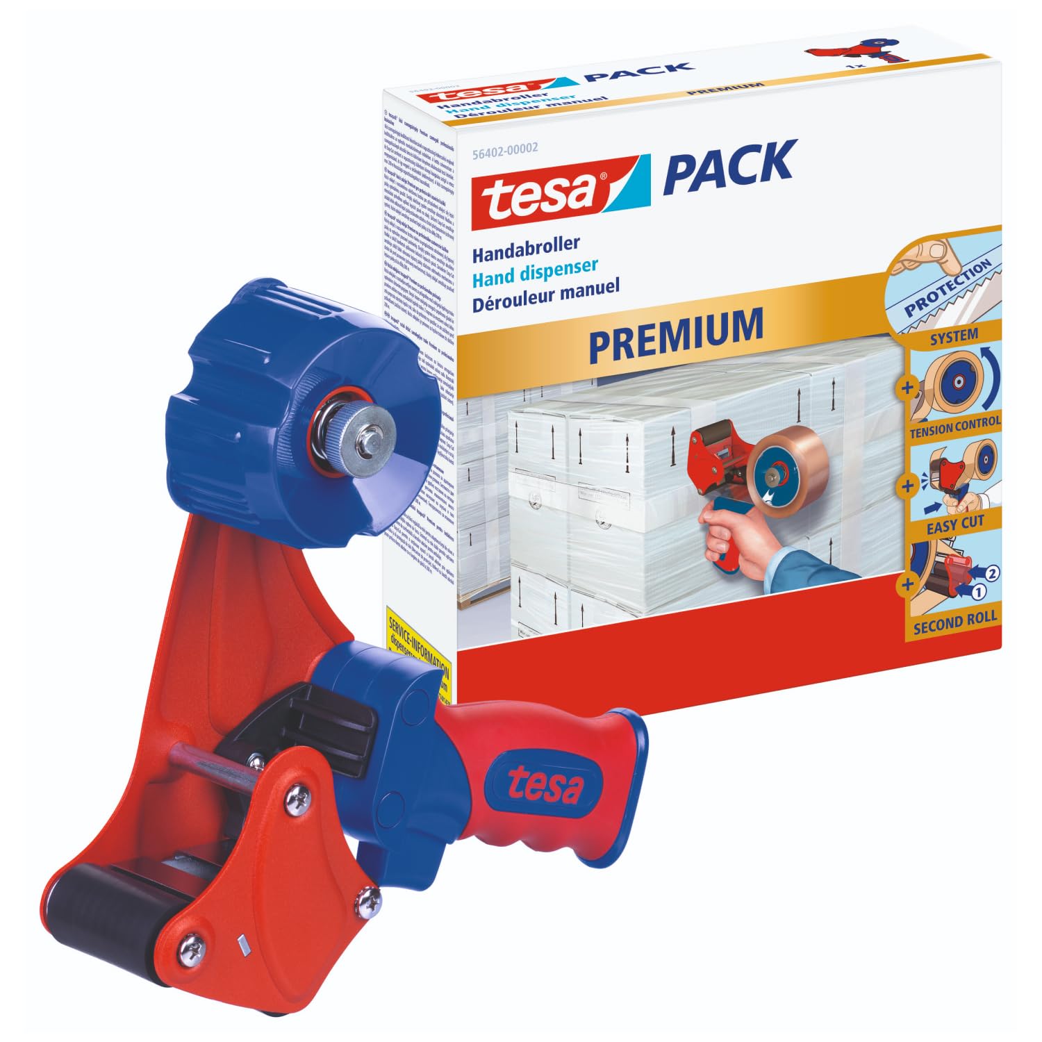 tesa-tesapack-handabroller-premium-paketbandabroller image 1