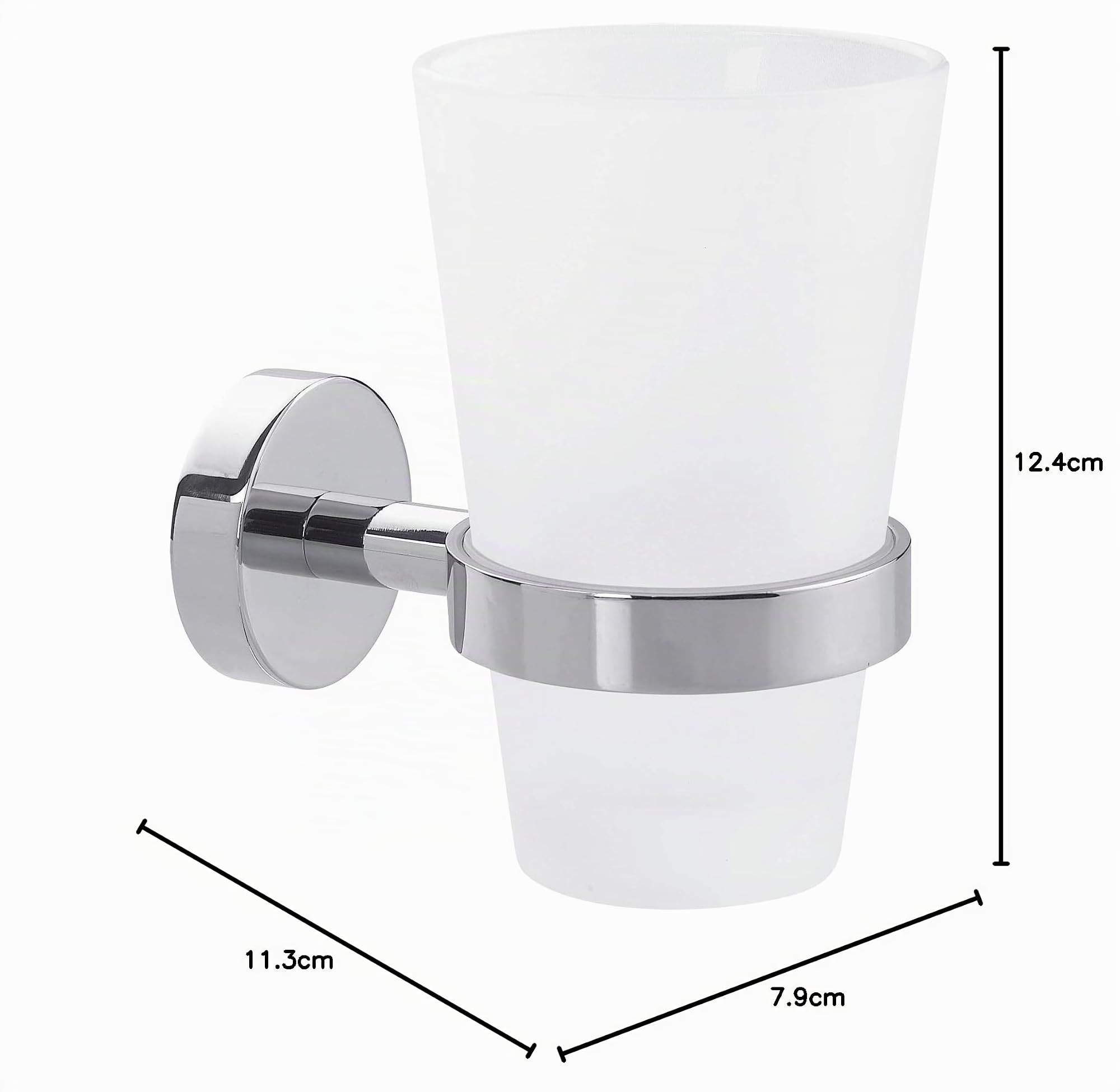 tesa-smooz-zahnputzbecher-mit-halterung-80-x-125-x-115-mm image 2