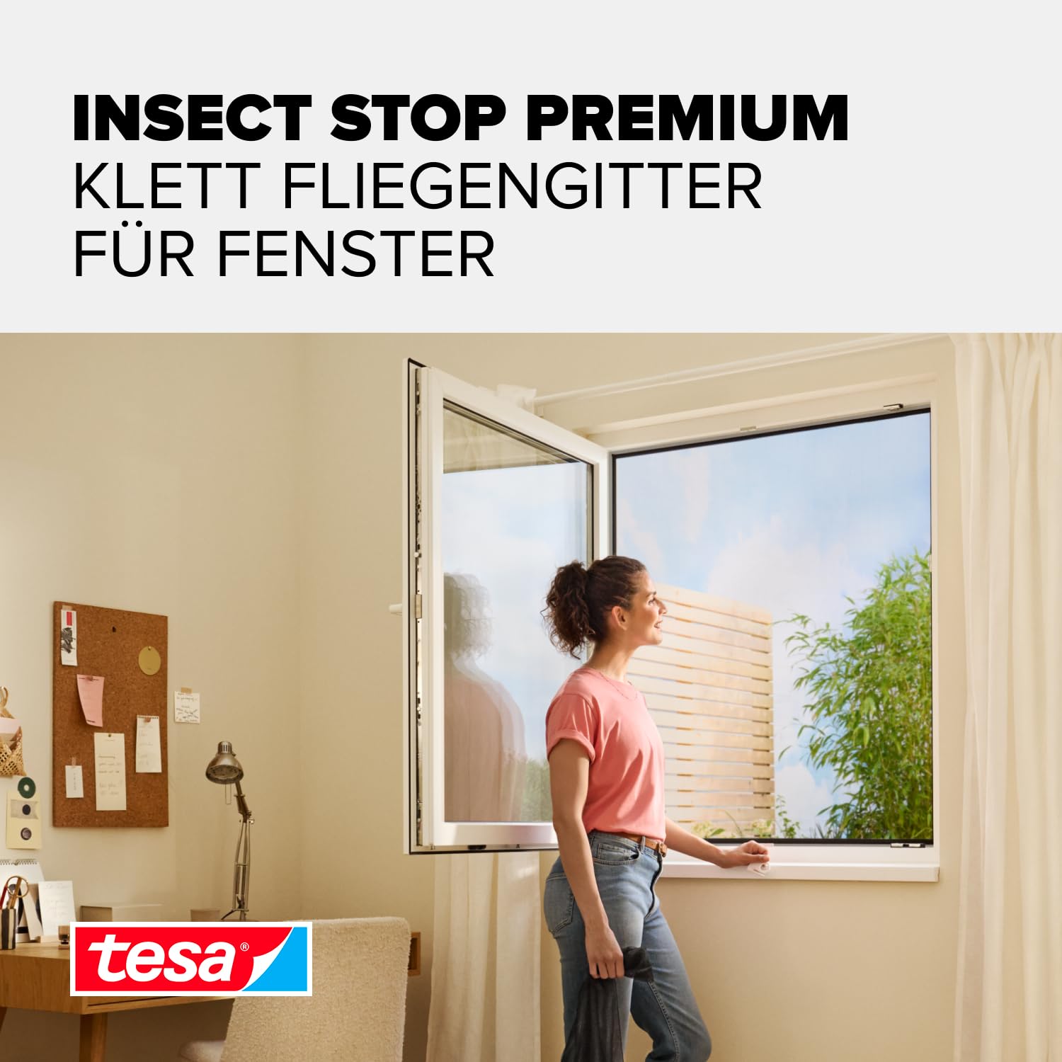 tesa-insect-stop-klett-fliegengitter-premium-130-cm-x-150-cm-anthrazit image 3