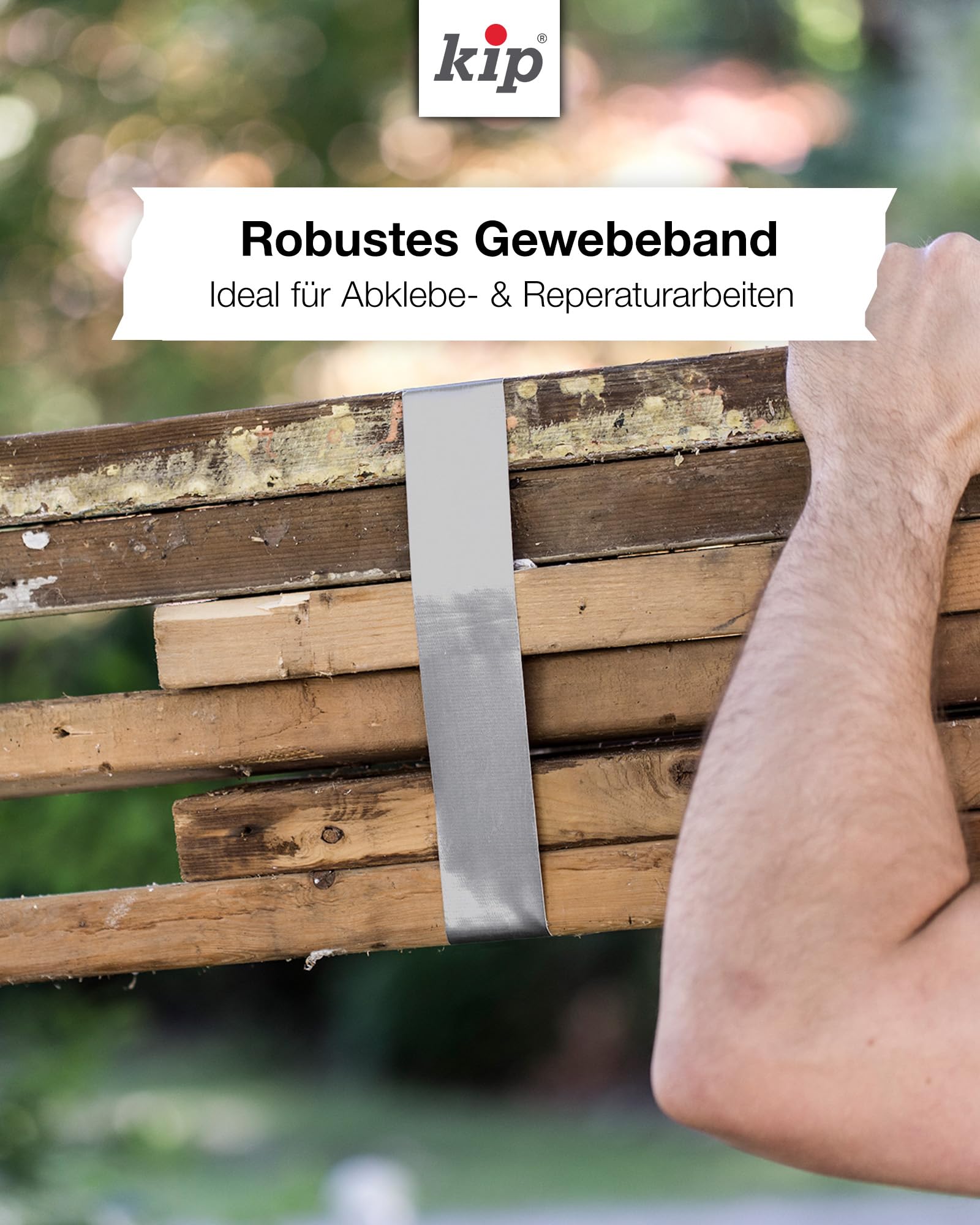 kip-steinband-224-47-gewebeband-48-mm-x-50-m-grau-wasserabweisend image 5