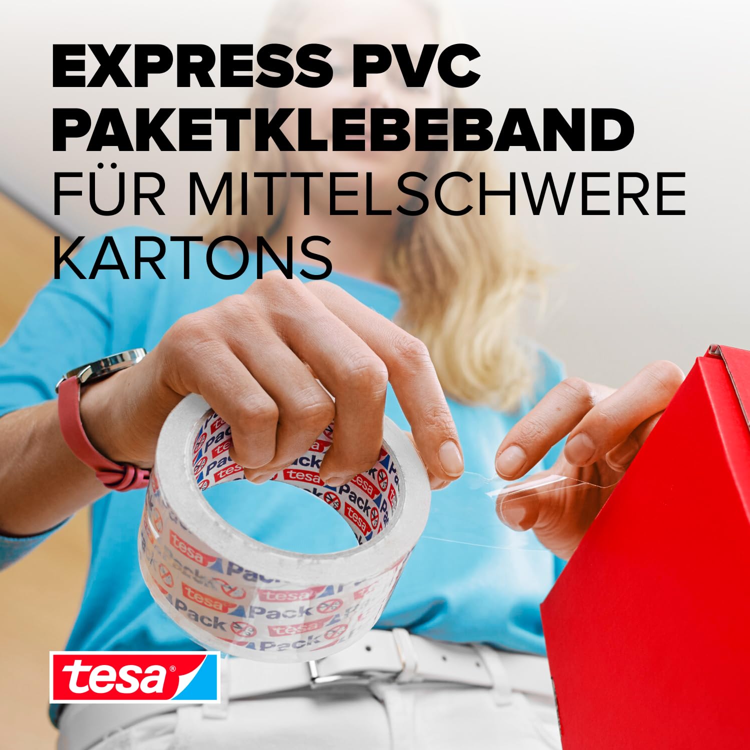 tesa-tesapack-express-crystal-clear-paketklebeband-50-m-x-50-mm-1-rolle image 2