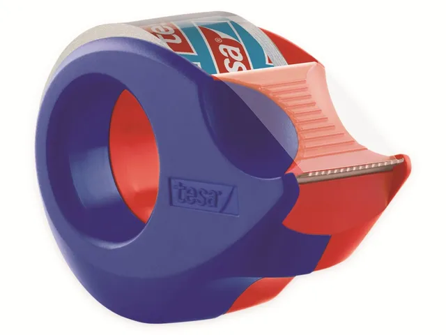 tesa-mini-abroller-mit-2-rollen-tesafilm-crystal-clear-10-m-x-19-mm image 1