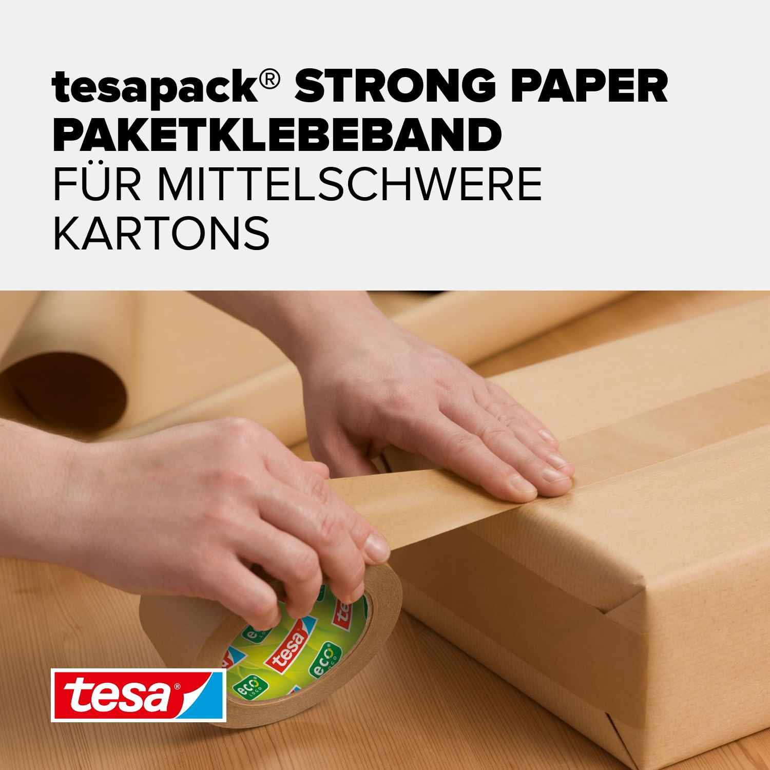 tesa-tesapack-strong-paper-paketklebeband-50-m-x-50-mm-braun-3-rollen image 3