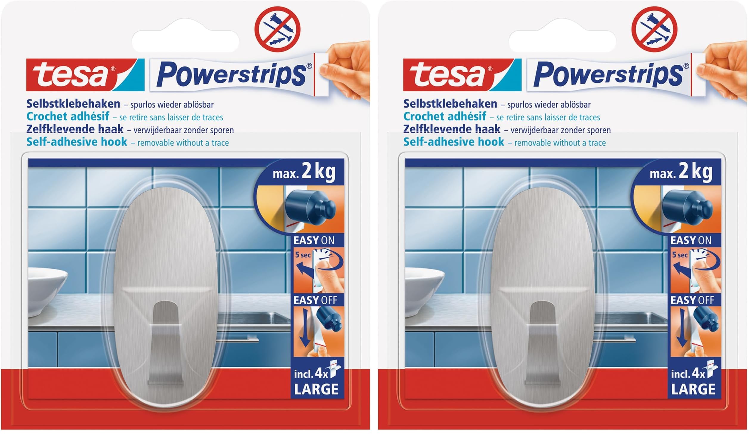 tesa-powerstrips-haken-large-metall-oval-geb-rsteter-edelstahl-2-kg image 8