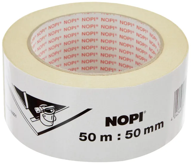 tesa-nopi-malerkrepp-malerband-rolle-2-hellbeige-50-m-x-50-mm image 1