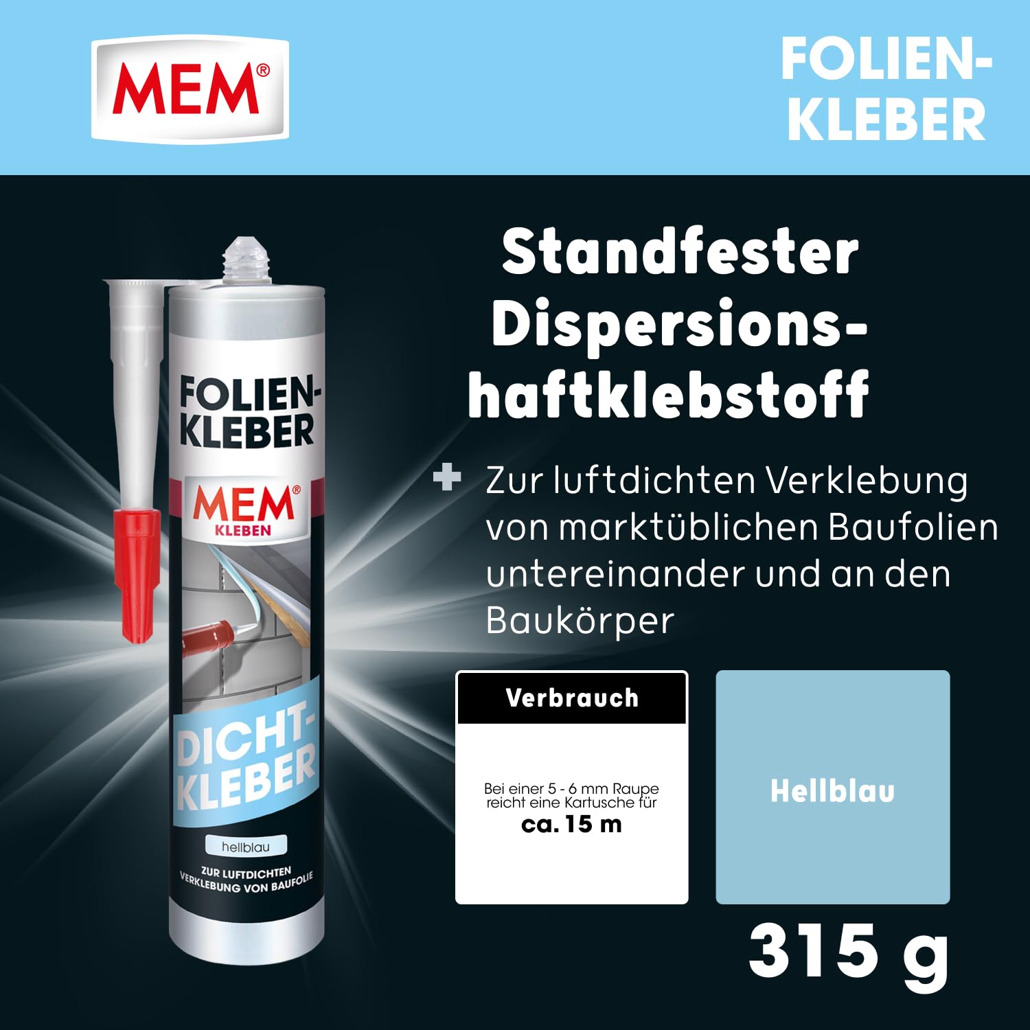 mem-folien-kleber-dispersionshaftkleber-luftdicht-315-g-hellblau image 2