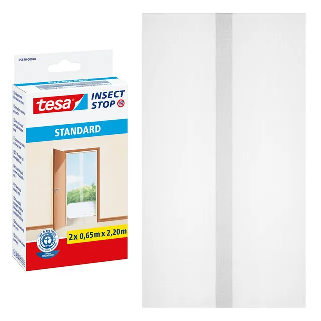 tesa-insect-stop-klett-fliegengitter-t-r-2x-65-cm-x-220-cm-wei image 1