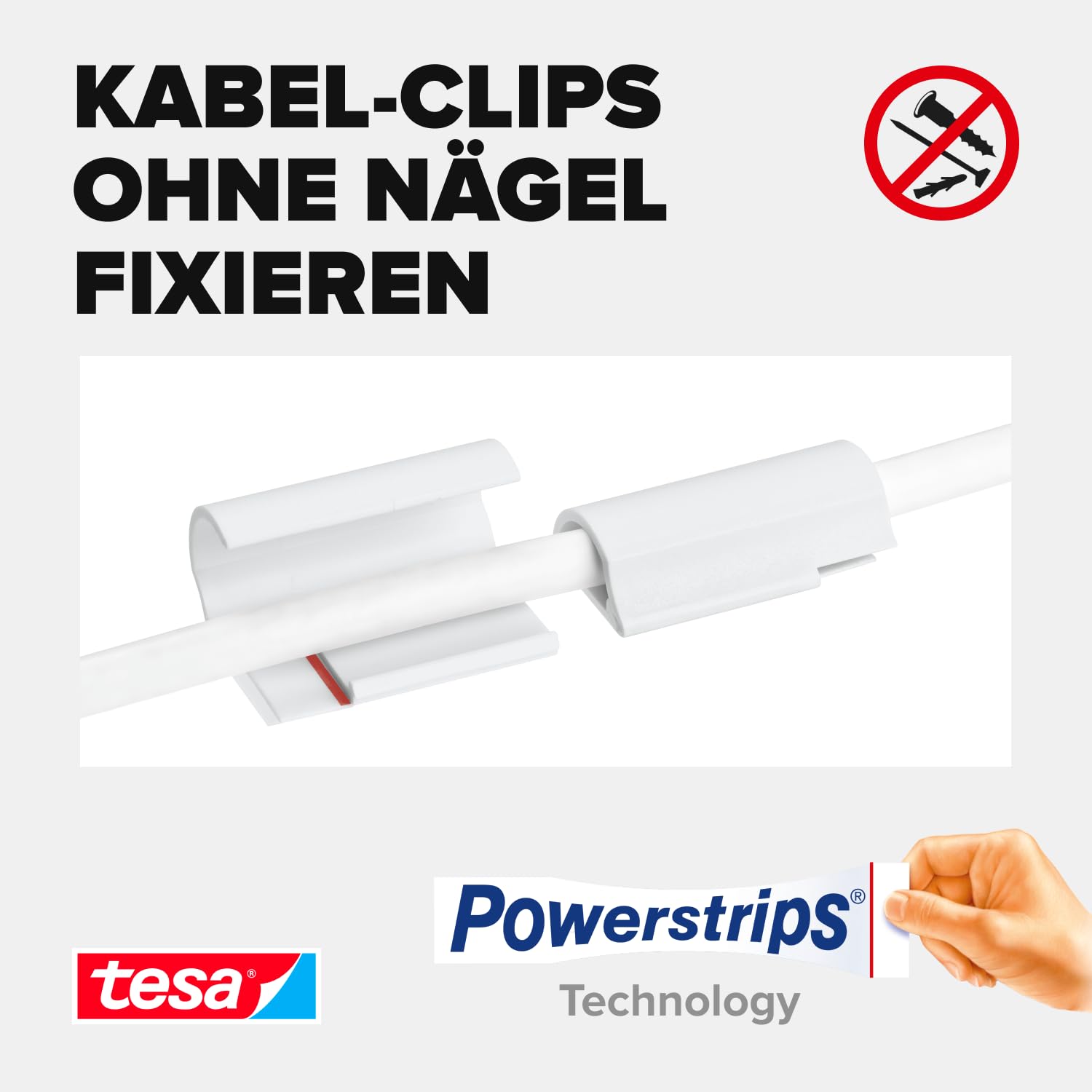 tesa-powerstrips-kabelclip-kabelbefestigung-5x-wei-f-r-kabel-bis-8-mm image 4