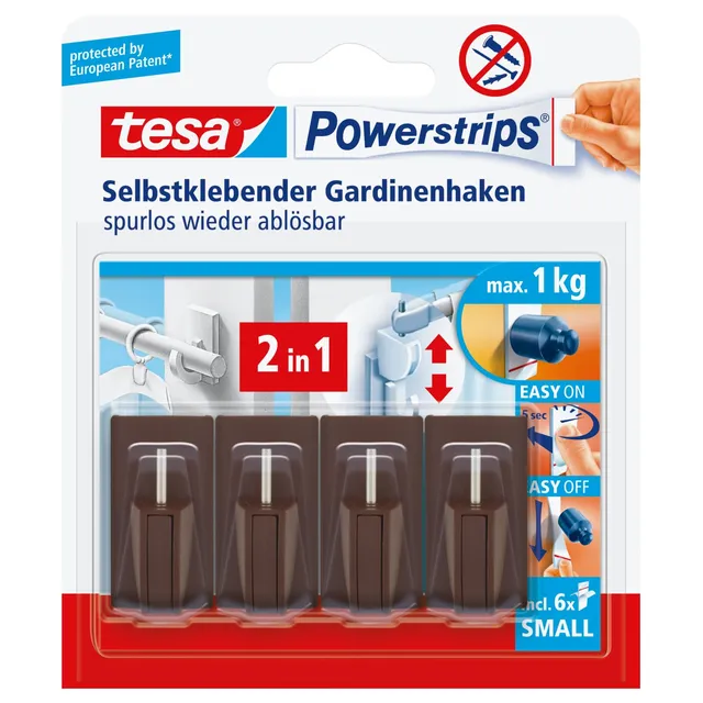 tesa-powerstrips-vario-gardinenhaken-selbstklebende-gardinenstangen-halterung-4- image 1
