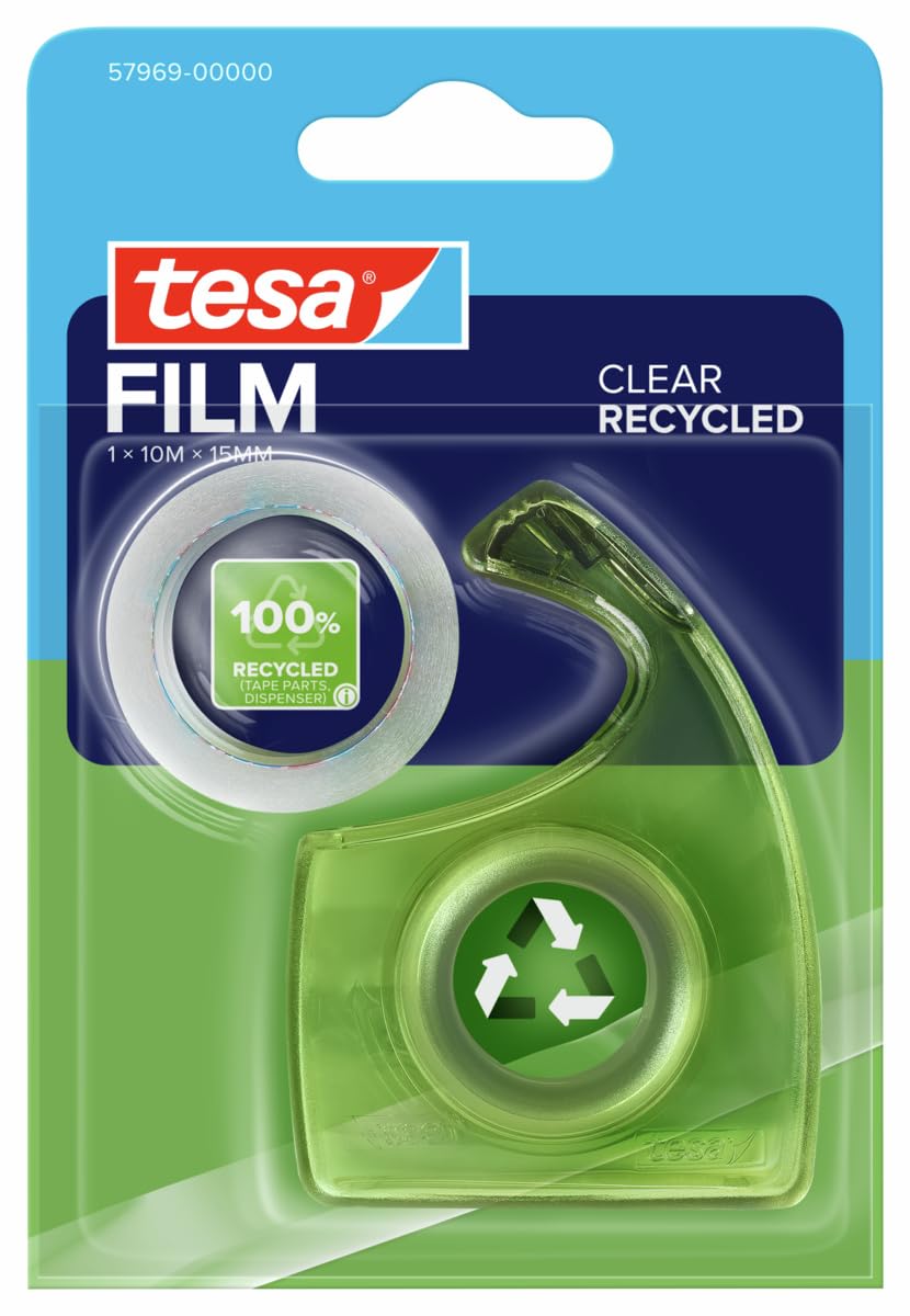 tesafilm-clear-recycled-klebeband-33-m-x-19-mm-mit-abroller image 8