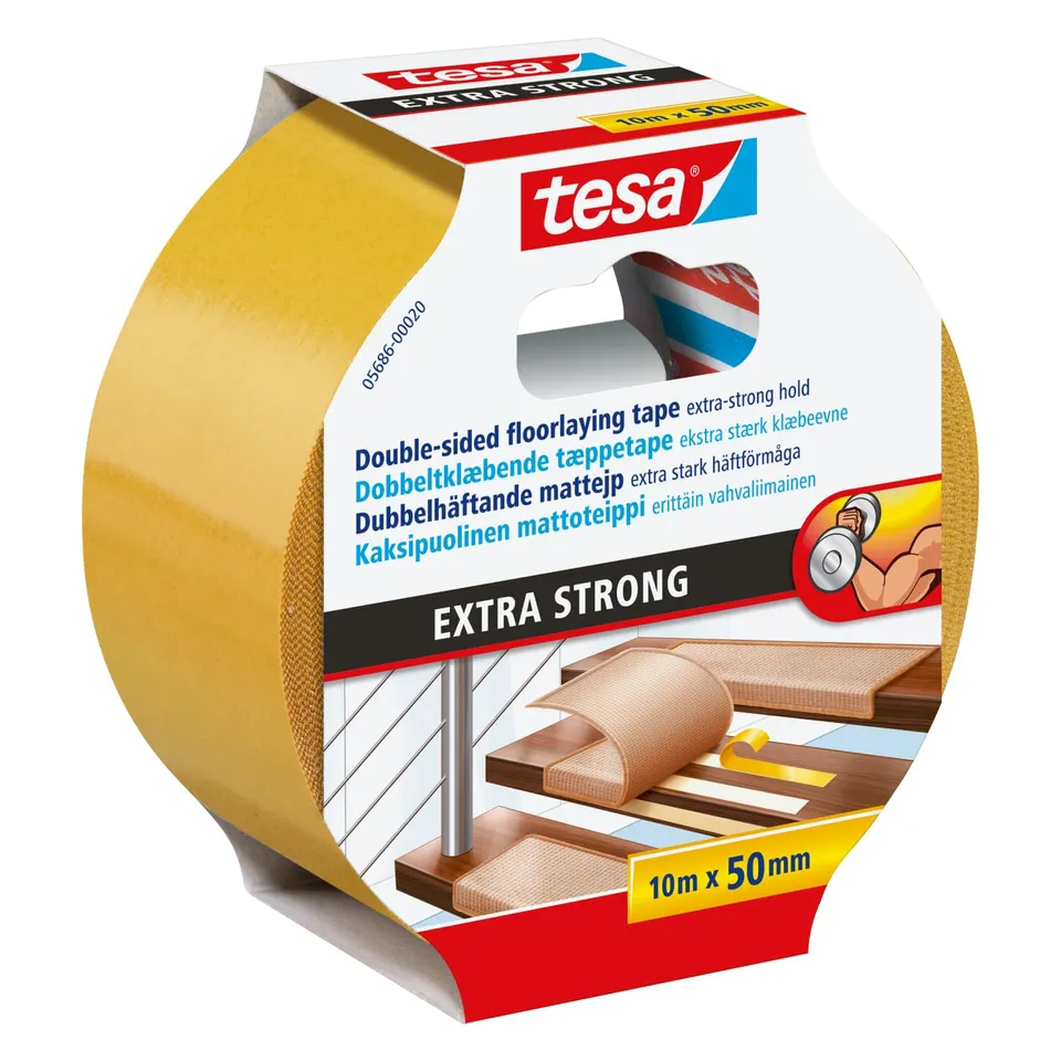 tesa-verlegeband-extra-stark-klebend-doppelseitiges-teppich-und-pvc-verlegeband- image 1