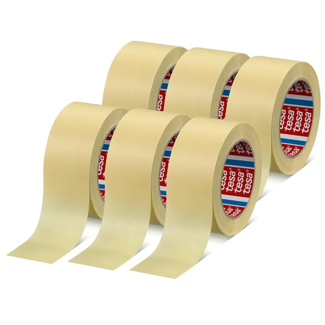 tesa-tesakrepp-4323-basic-malerband-6er-pack-50-m-x-50-mm-hellbeige image 1