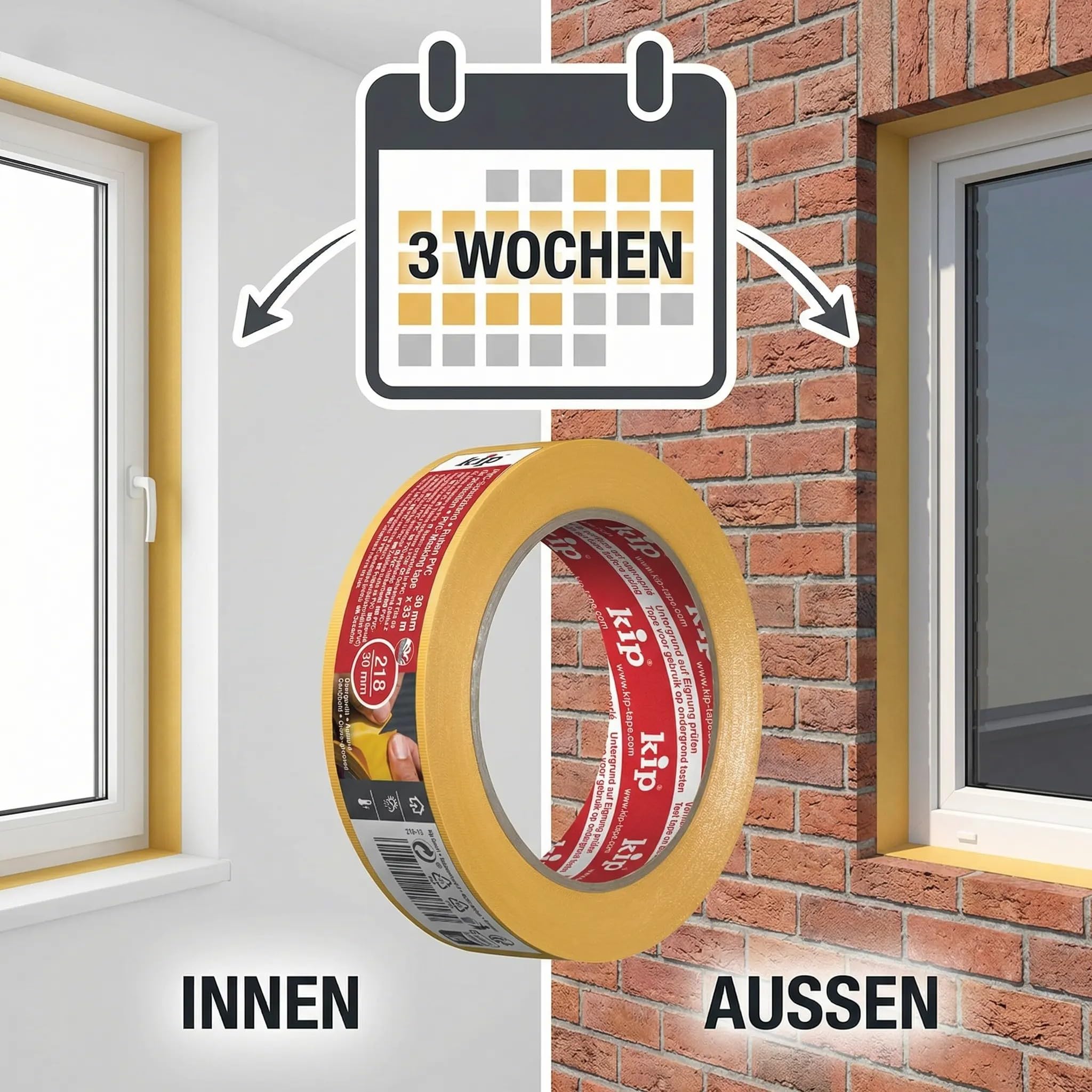 kip-pvc-schutzband-abklebeband-maler-gelb-30-mm-x-33-m image 7