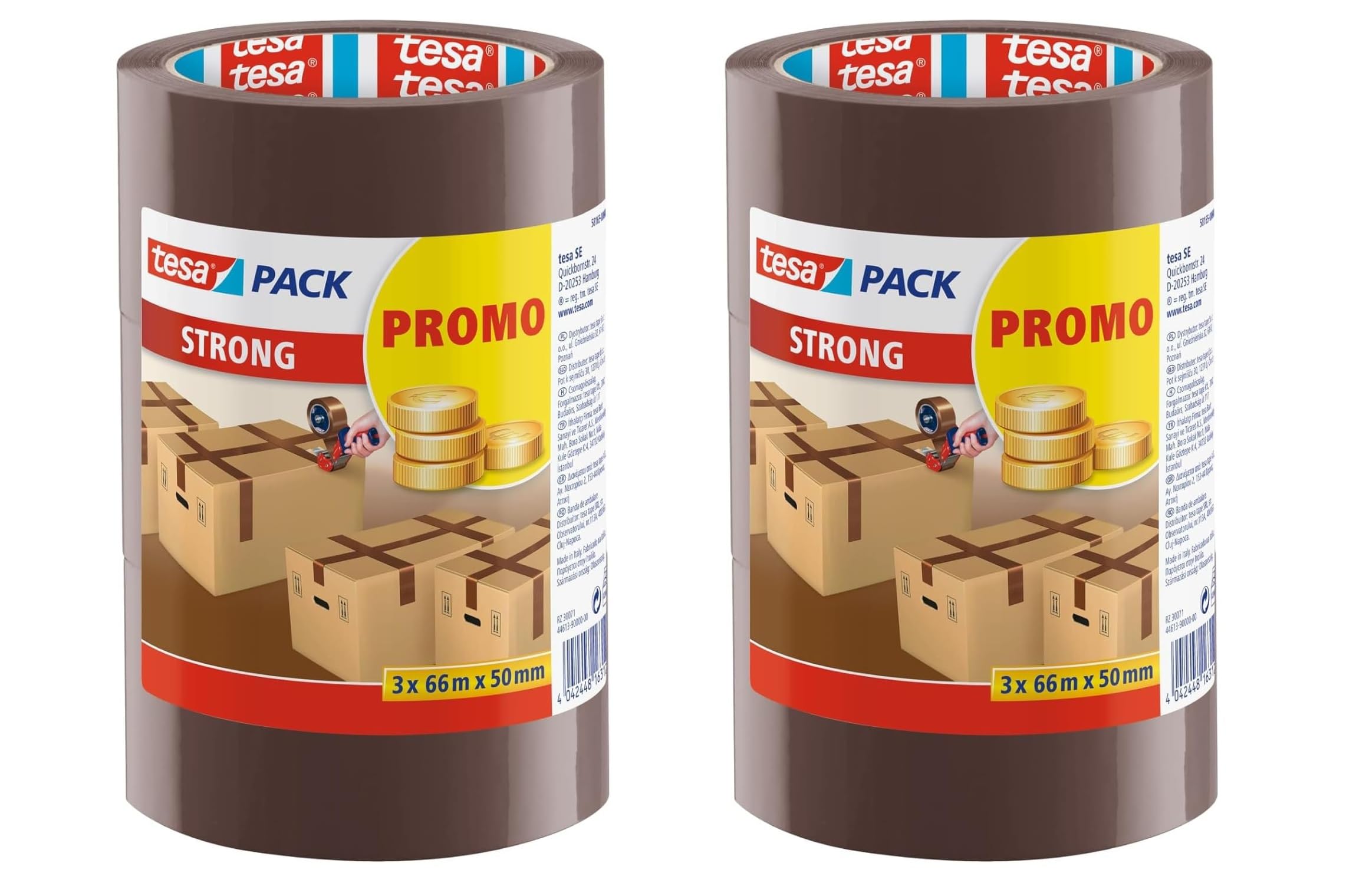 tesa-tesapack-strong-paketklebeband-pp-66-m-x-50-mm-braun-3-rollen image 8