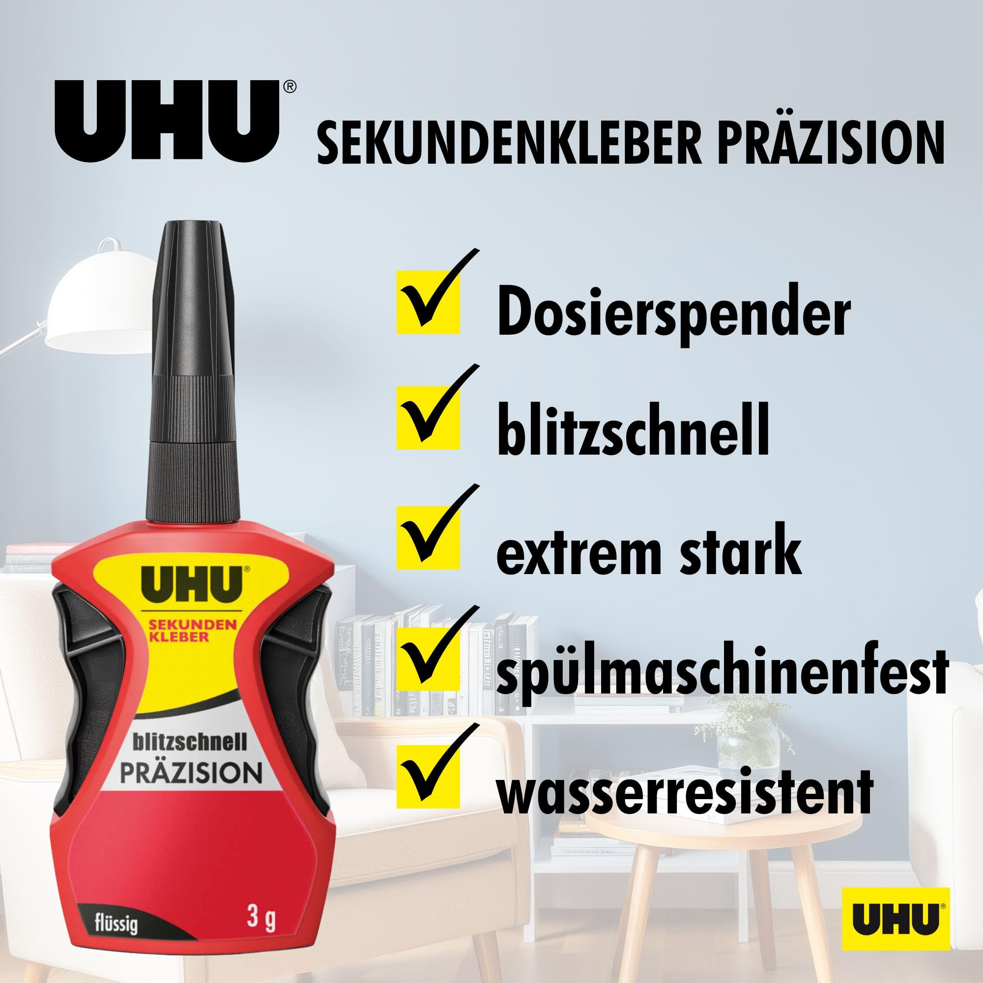 uhu-sekundenkleber-extra-stark-3g-easy-grip-dosierspender-fl-ssiger-superkleber image 2