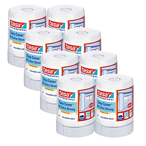 tesa-easy-cover-4373-uv-extra-stark-malerband-mit-folie-8er-pack-12-m-x-0-55-m image 3