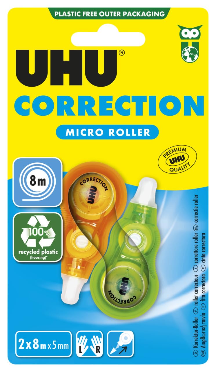 uhu-correction-micro-roller-korrekturroller-2x-8-m-x-5-mm image 2