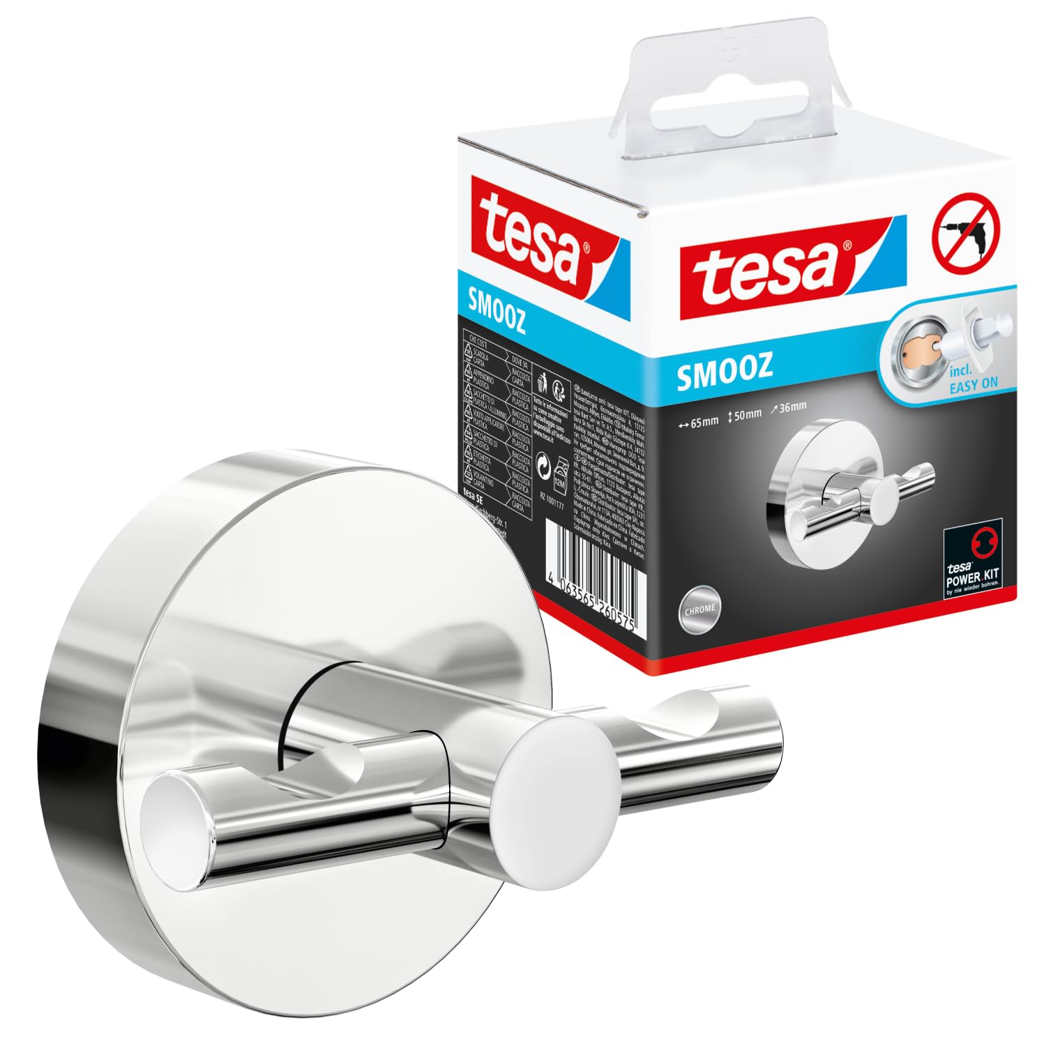 tesa-smooz-zahnputzbecher-mit-halterung-80-x-125-x-115-mm image 3