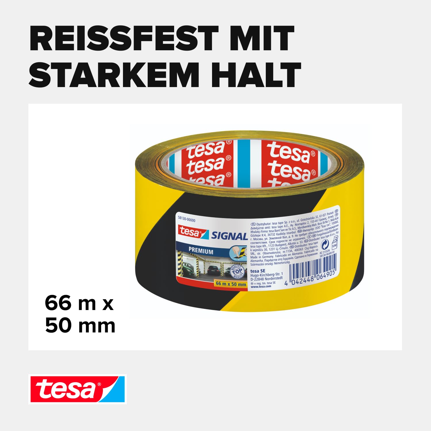 tesa-signal-premium-markierungsklebeband-schwarz-gelb-66-m-x-50-mm image 3