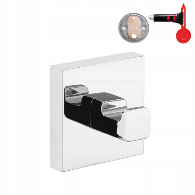 tesa-deluxxe-handtuchhaken-50-x-50-x-39-mm-klebehaken-edelstahl image 1