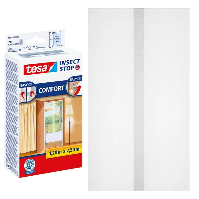 tesa-insect-stop-klett-fliegengitter-premium-t-2r-2x-65-cm-x-250-cm-wei-2 image 1