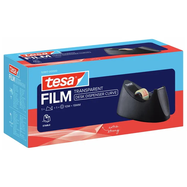 tesa-tischabroller-easy-cut-curve-tesafilm-transparent-10-m-x-19-mm image 1