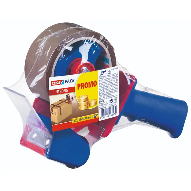 tesapack-strong-paketbandabroller-set-66-m-x-50-mm-braun image 1