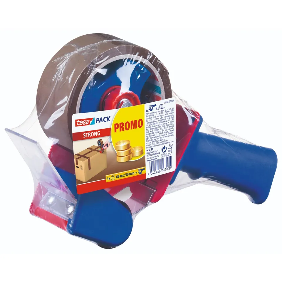 tesapack-strong-paketbandabroller-set-66-m-x-50-mm-braun image 1