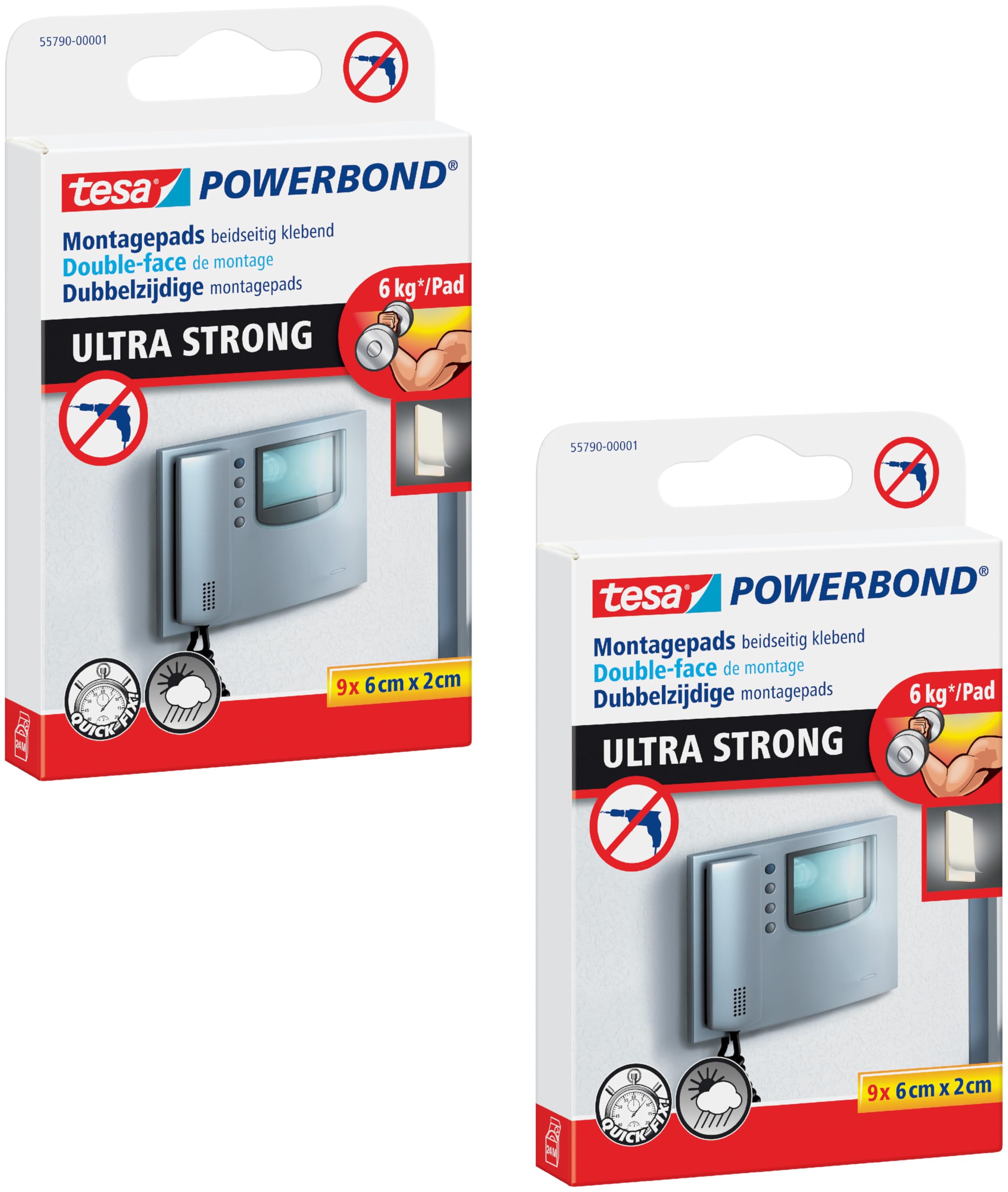 tesa-powerbond-ultra-strong-klebepads-9x-pads-6-cm-x-2-cm-bis-6-kg image 8