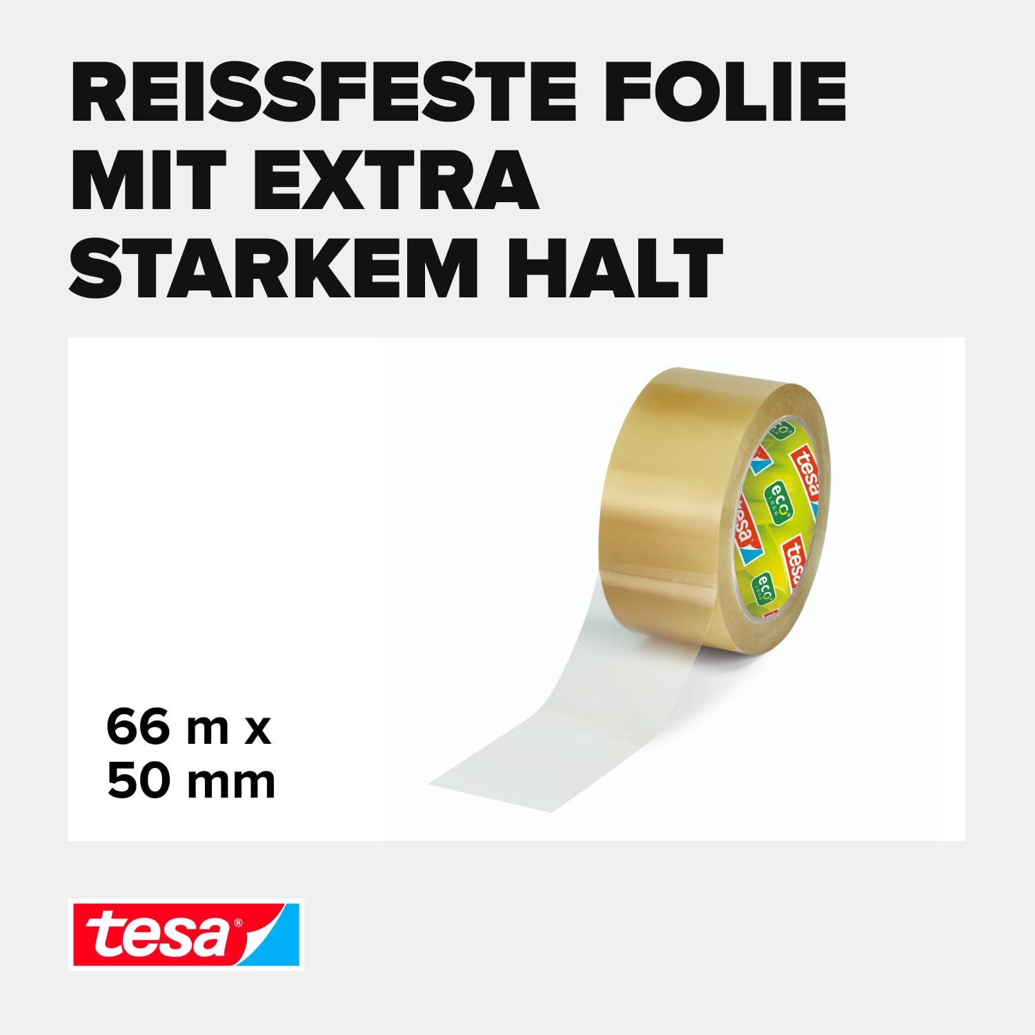 tesa-tesapack-bio-strong-paketklebeband-66-m-x-50-mm-transparent image 3