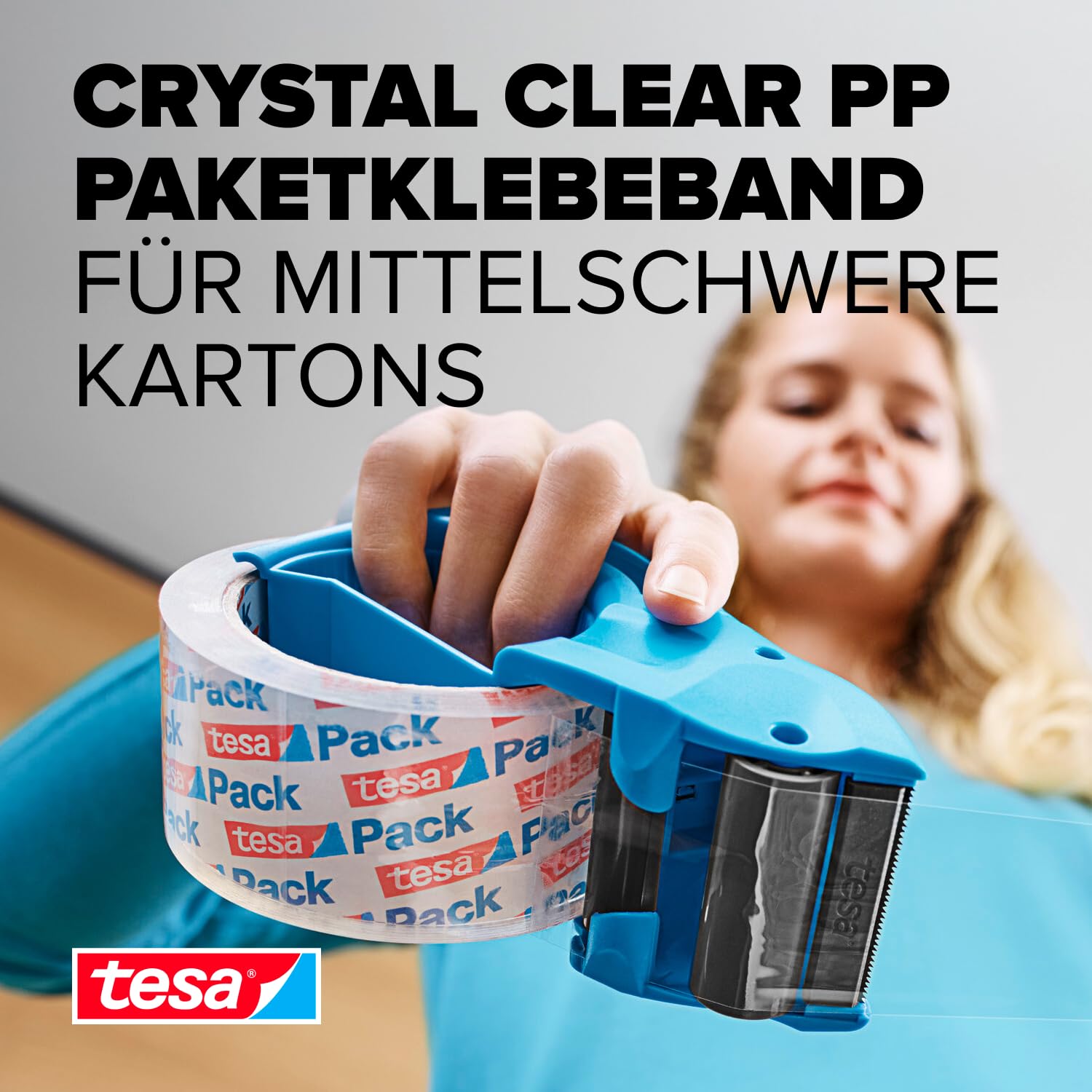 tesa-tesapack-crystal-clear-paketklebeband-66-m-x-50-mm-transparent image 2