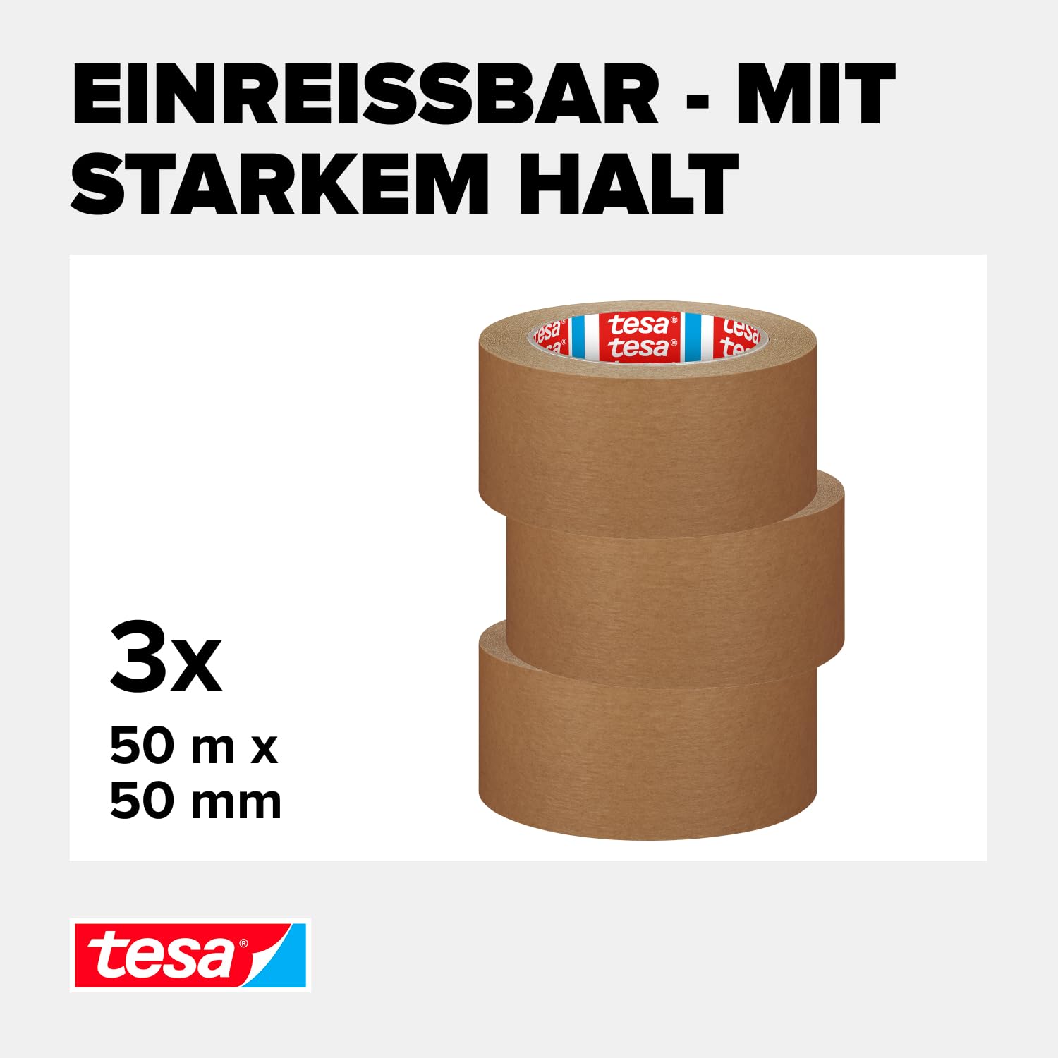 tesa-tesapack-strong-paper-paketklebeband-50-m-x-50-mm-braun-3-rollen image 4