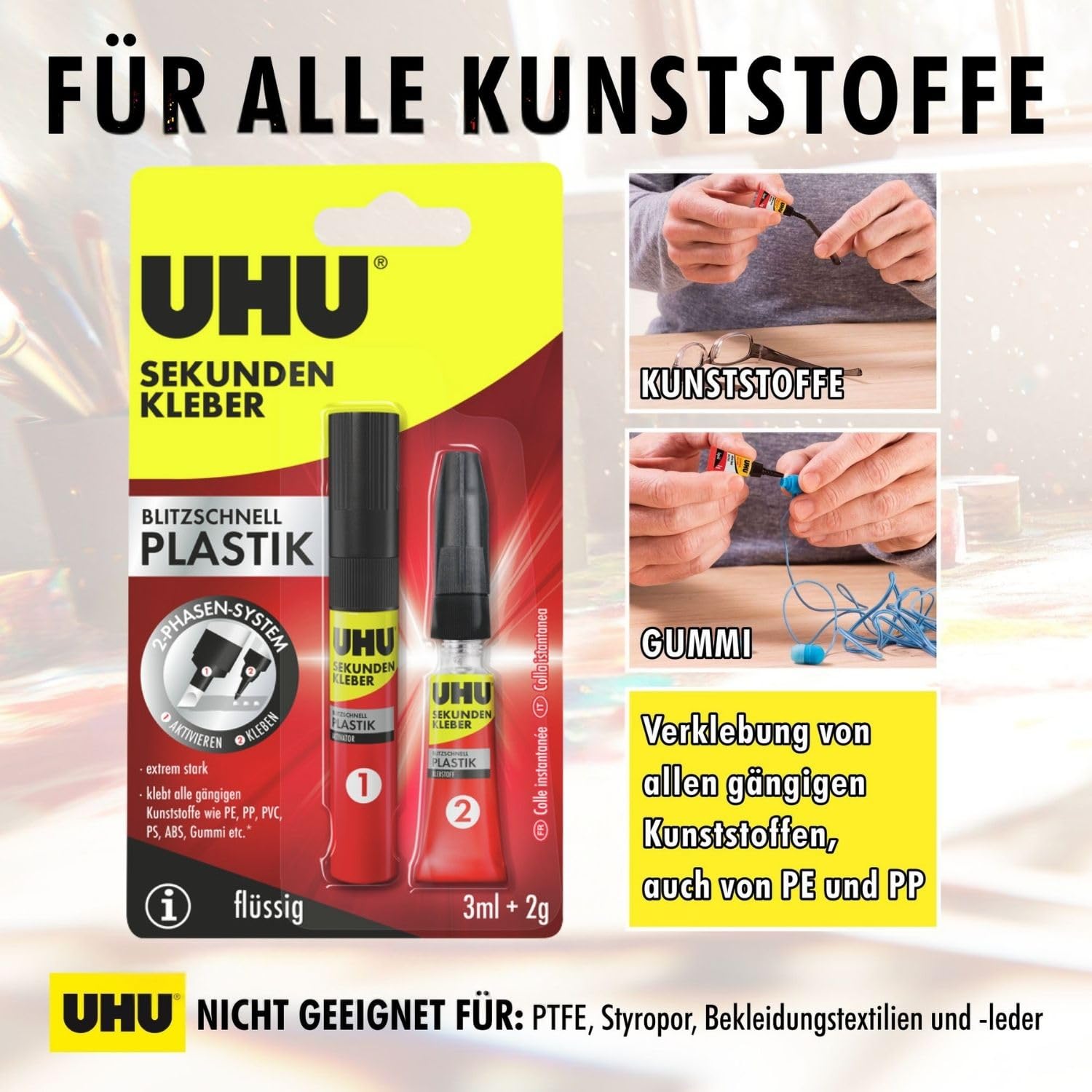 uhu-sekundenkleber-plastik-2-phasen-set-2g-3ml-aktivator-extra-stark-auch-f-r-pe image 3